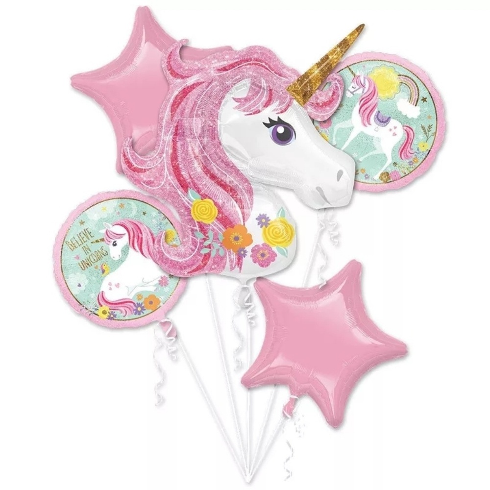 magical Unicorn foil 5 pcs  balloon.